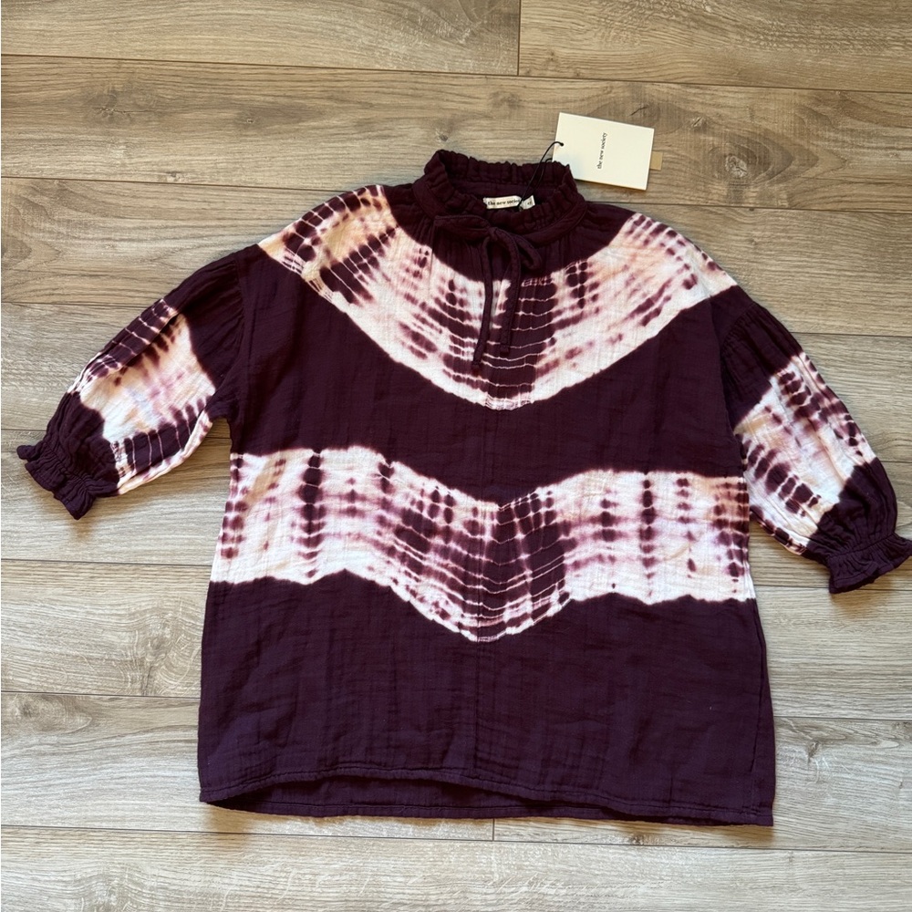 Organic cotton Dark Purple Tie-Dye Kids Dress